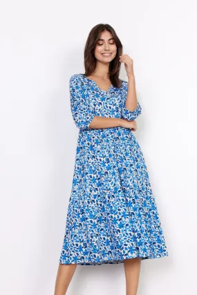 26255- Felicty Blue Print Dress - Soya Concept