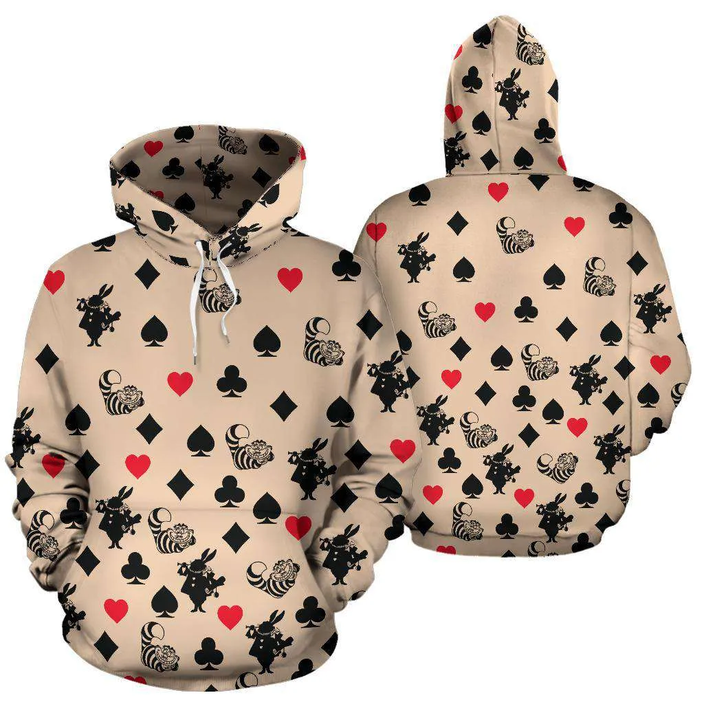 Alice In Wonderland All Over Print Hoodie