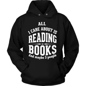 All i care about is reading books Hoodie