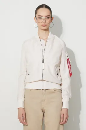 Alpha Industries bomber jacket MA-1 TT womenﾒs beige color