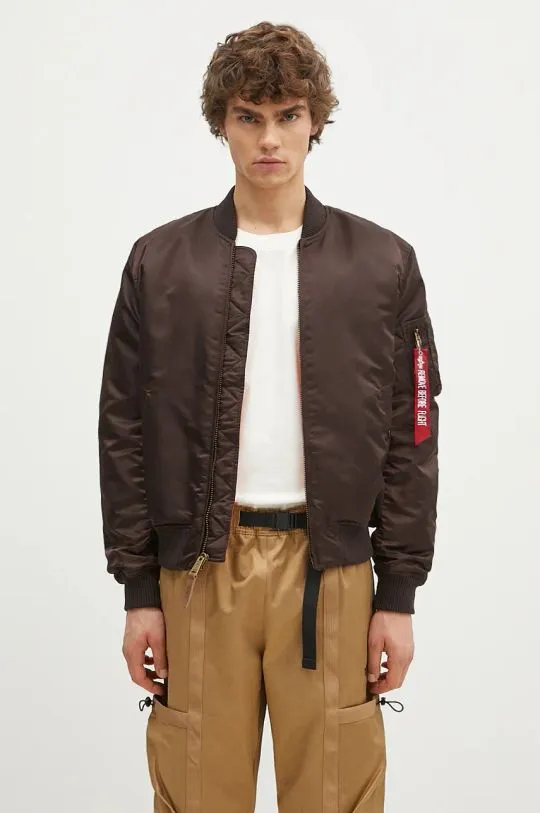 Alpha Industries bomber jacket MA-1 VF 59 men’s brown color 191118