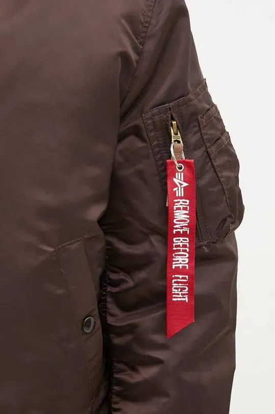 Alpha Industries bomber jacket MA-1 VF 59 men’s brown color 191118