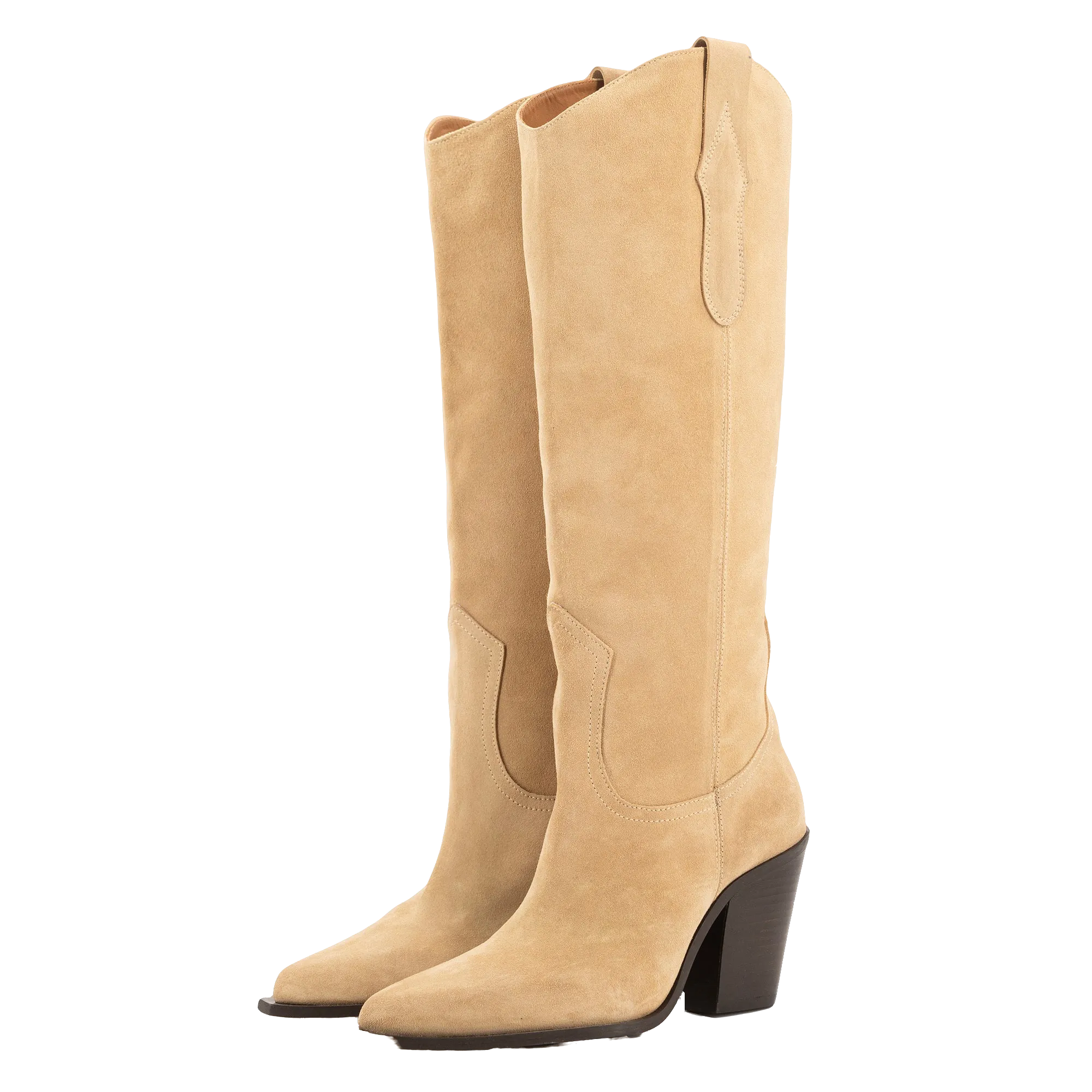 ANA SAND SUEDE BOOTS