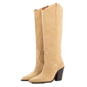 ANA SAND SUEDE BOOTS