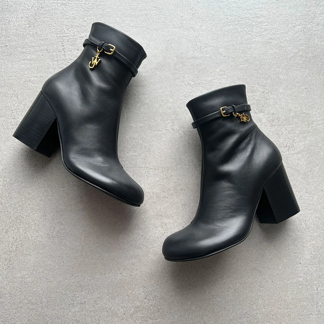 Anchor Ankle Boots, Black