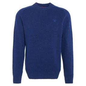 Barbour Mens Grangetown Merino Crew Neck Sweater in Inky Blue