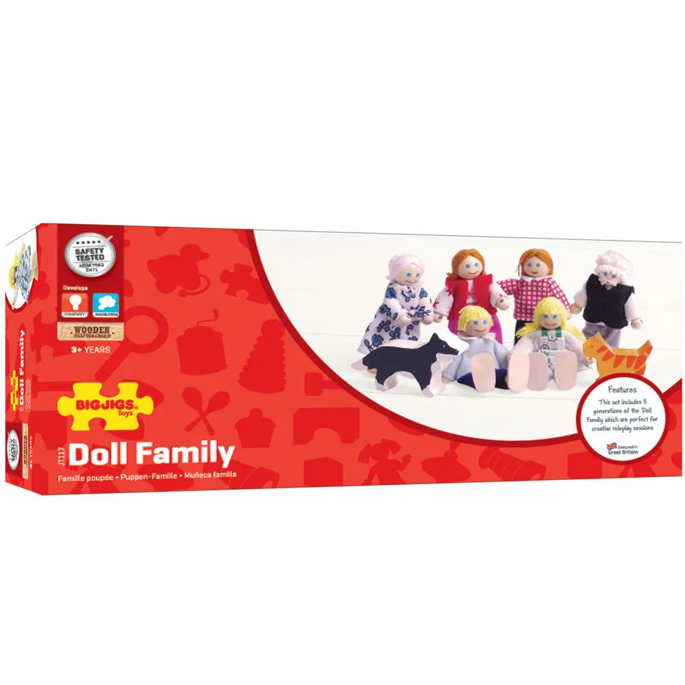 Bigjigs Eight Piece Doll Family