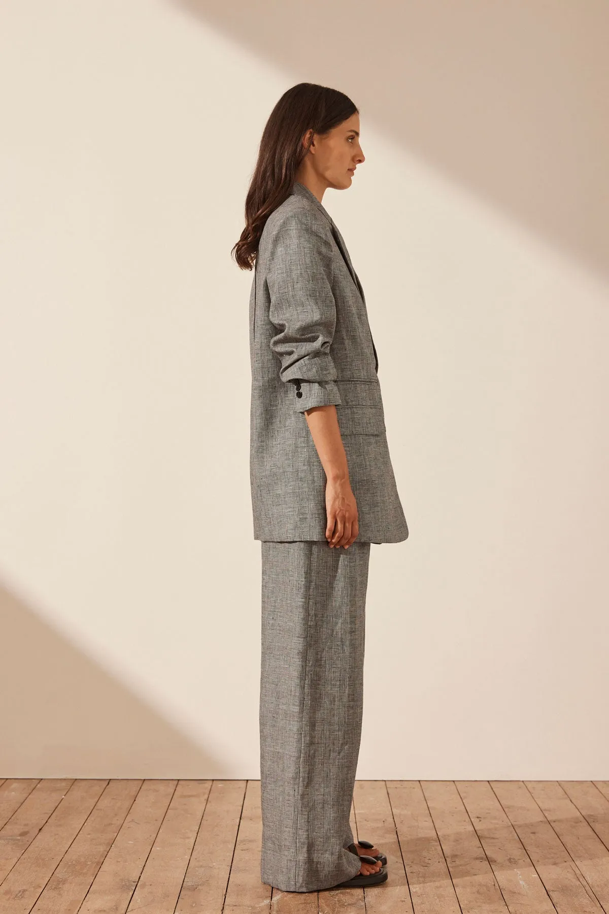 Birilla Linen Oversized Blazer