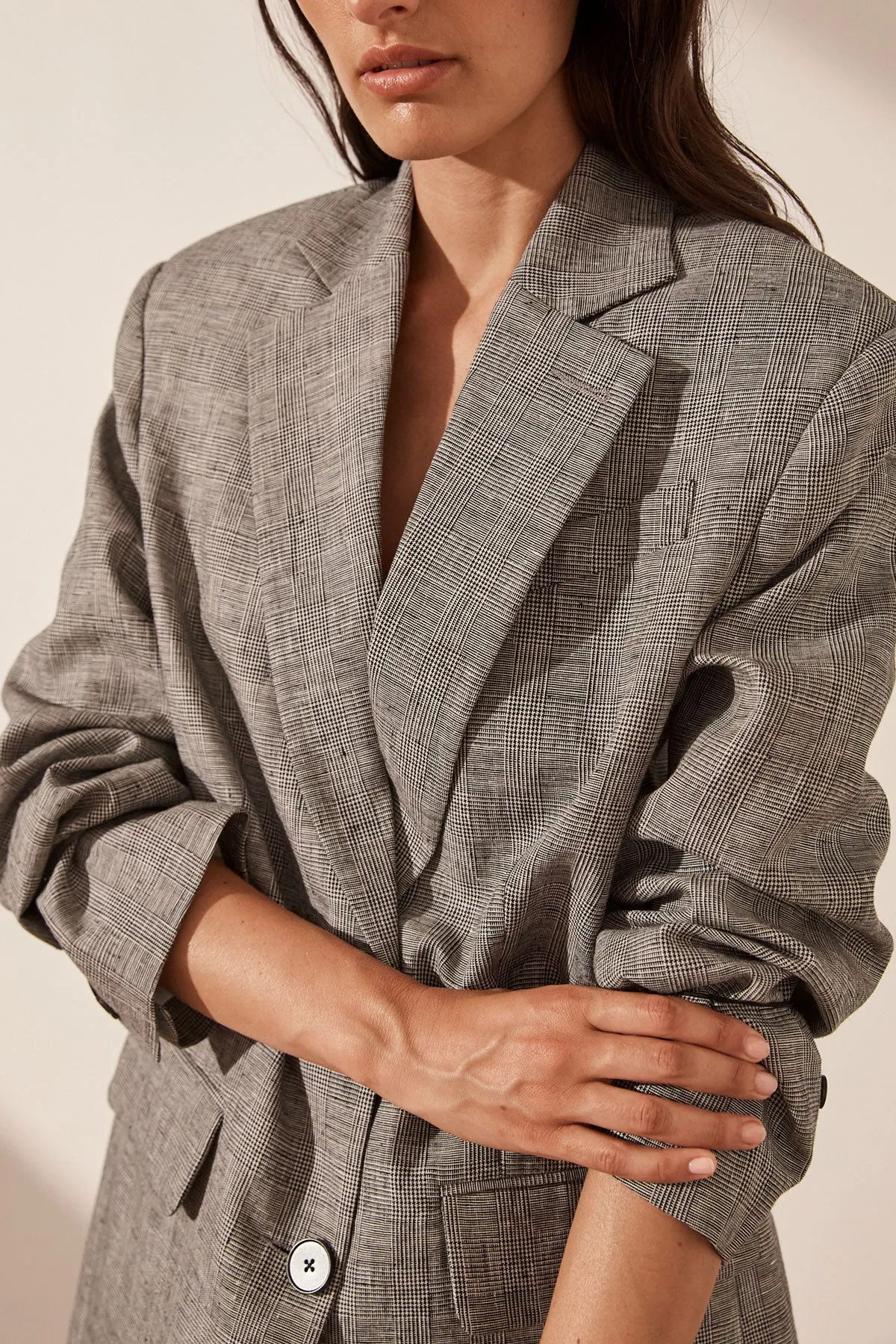 Birilla Linen Oversized Blazer