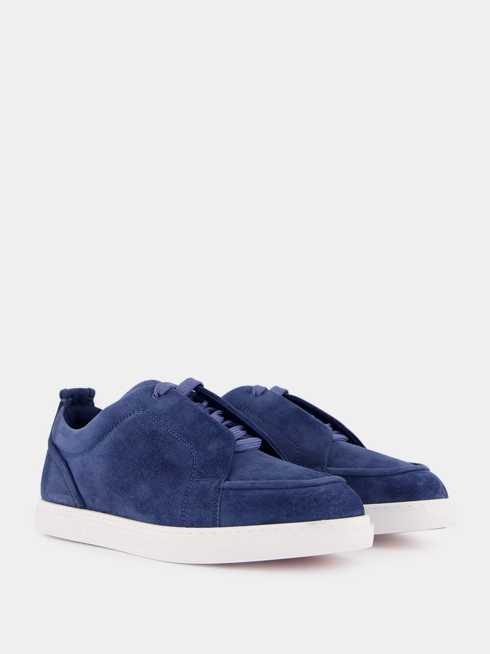 Blue Jimmy Veau Denim Velours Sneakers