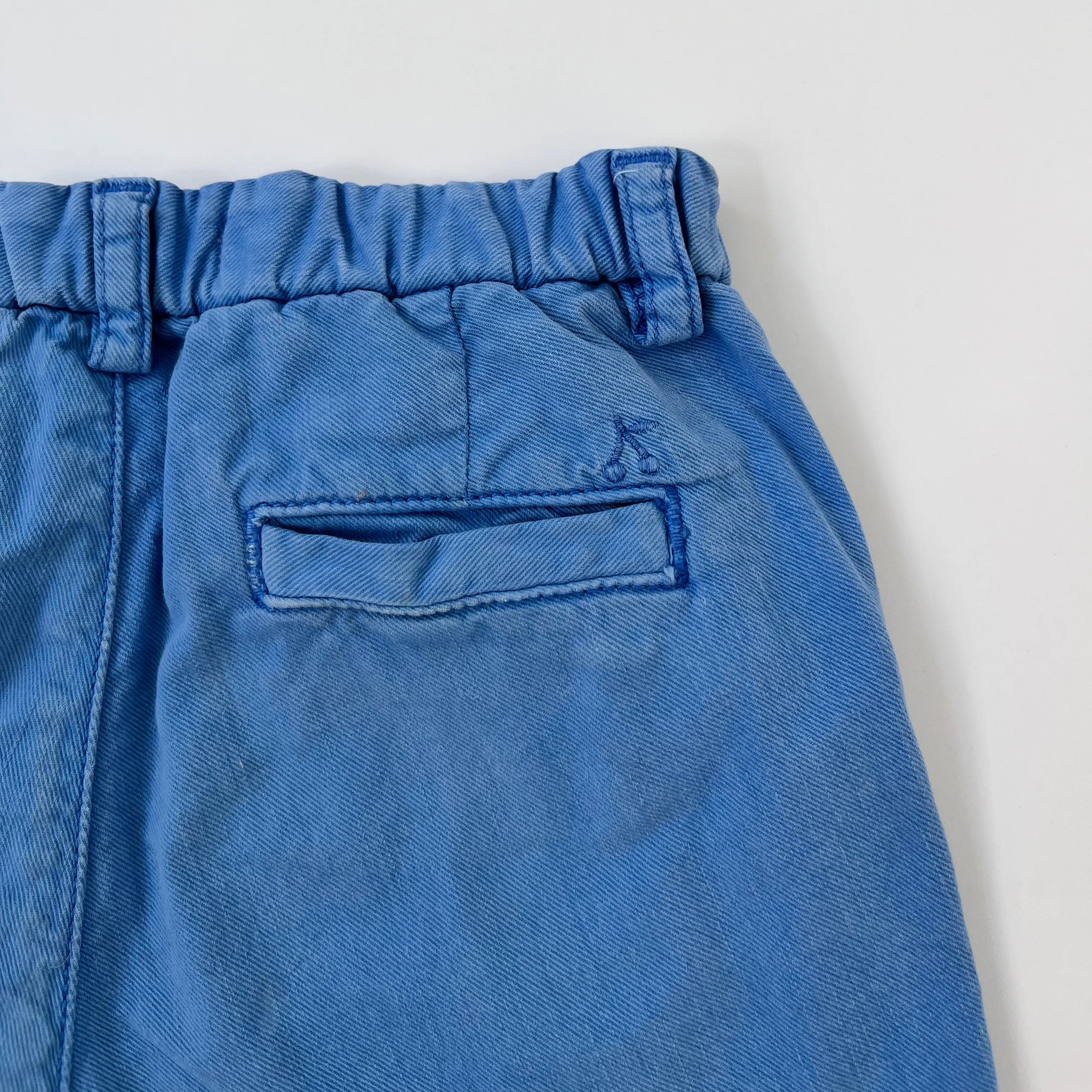 Bonpoint Blue Chino Shorts: 12 Months