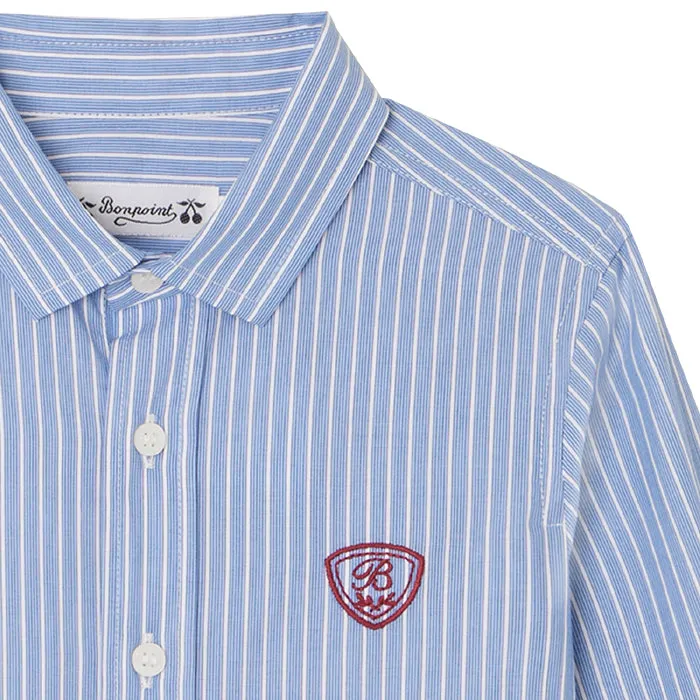 Bonpoint Child Tangui Shirt Blue Stripes