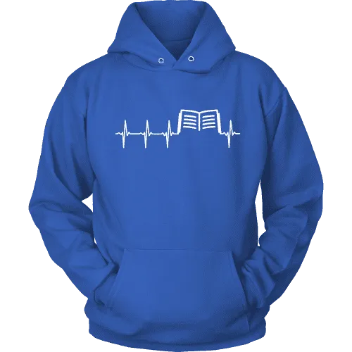 Book heart pulse Hoodie