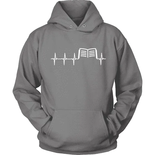 Book heart pulse Hoodie