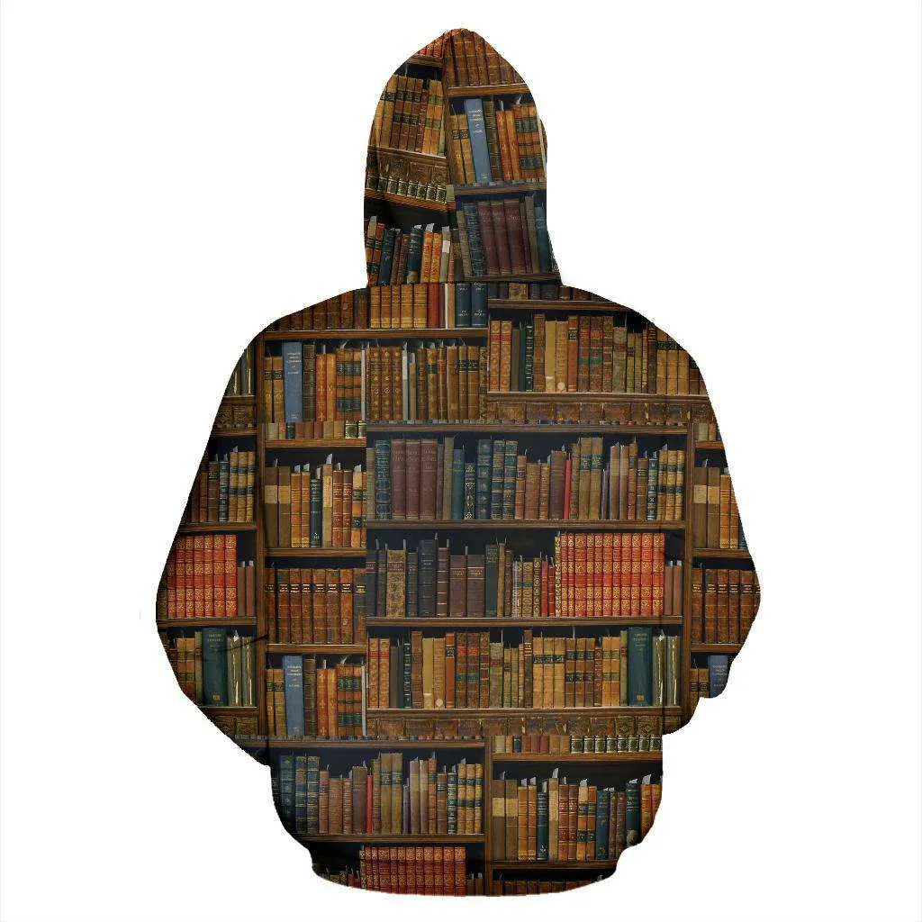 Bookshelf All Over Print Hoodie