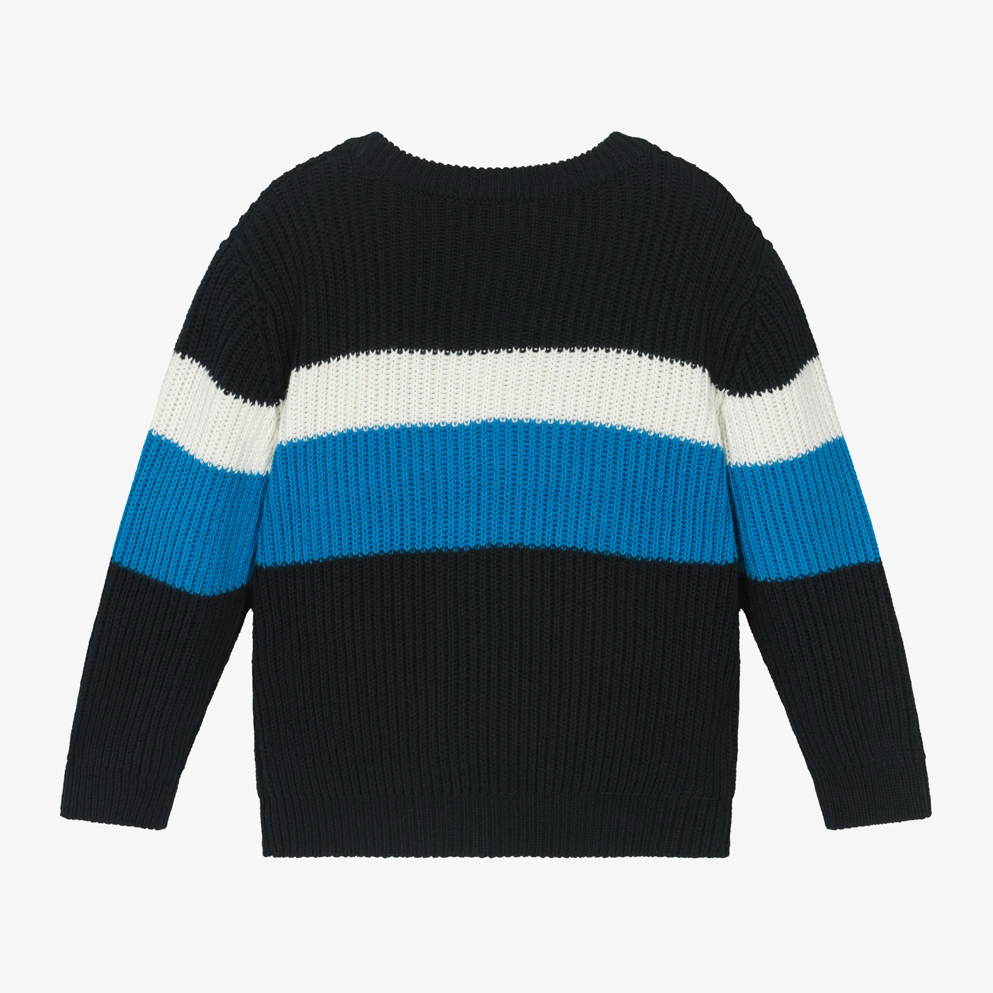 Boys Blue Colourblock Sweater