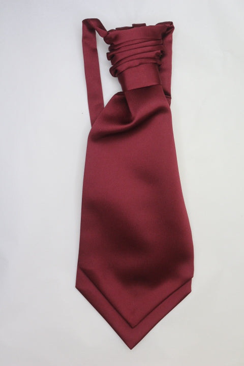 Burgundy Ruche Cravat