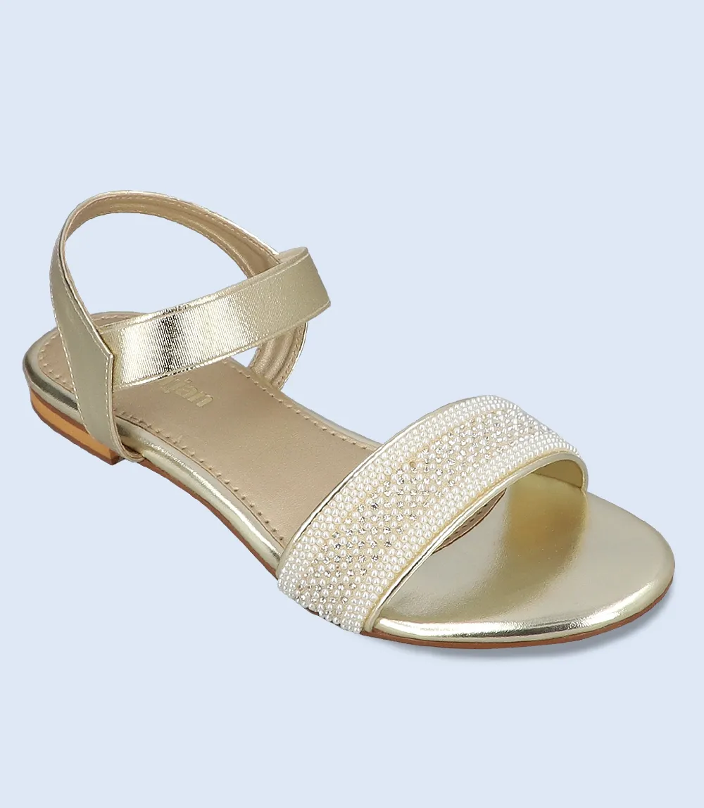 BW9477-GOLD PEARL-Women Casual Sandal