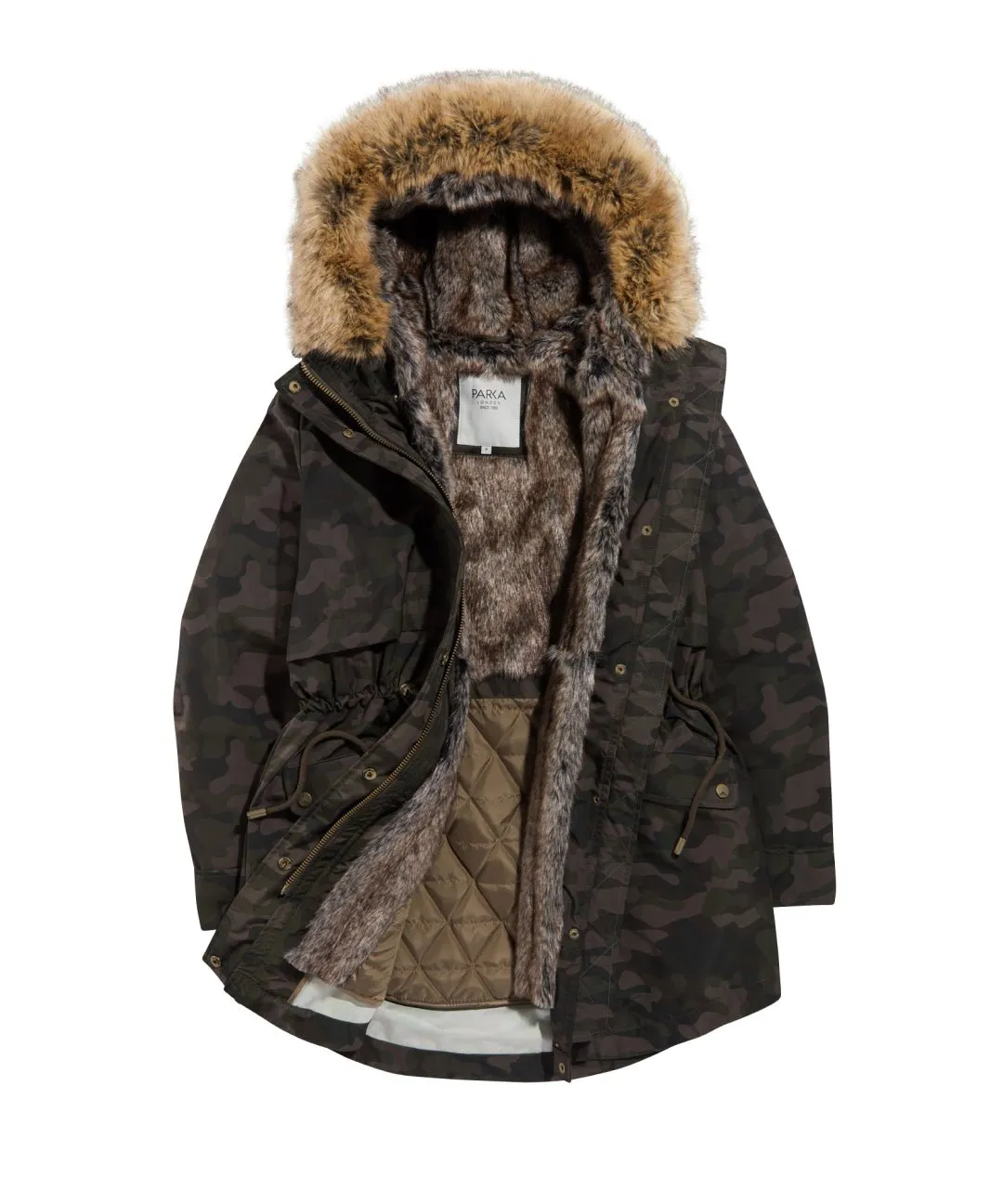 Caversham Long-Length Faux Fur Parka aka The Two-In-One