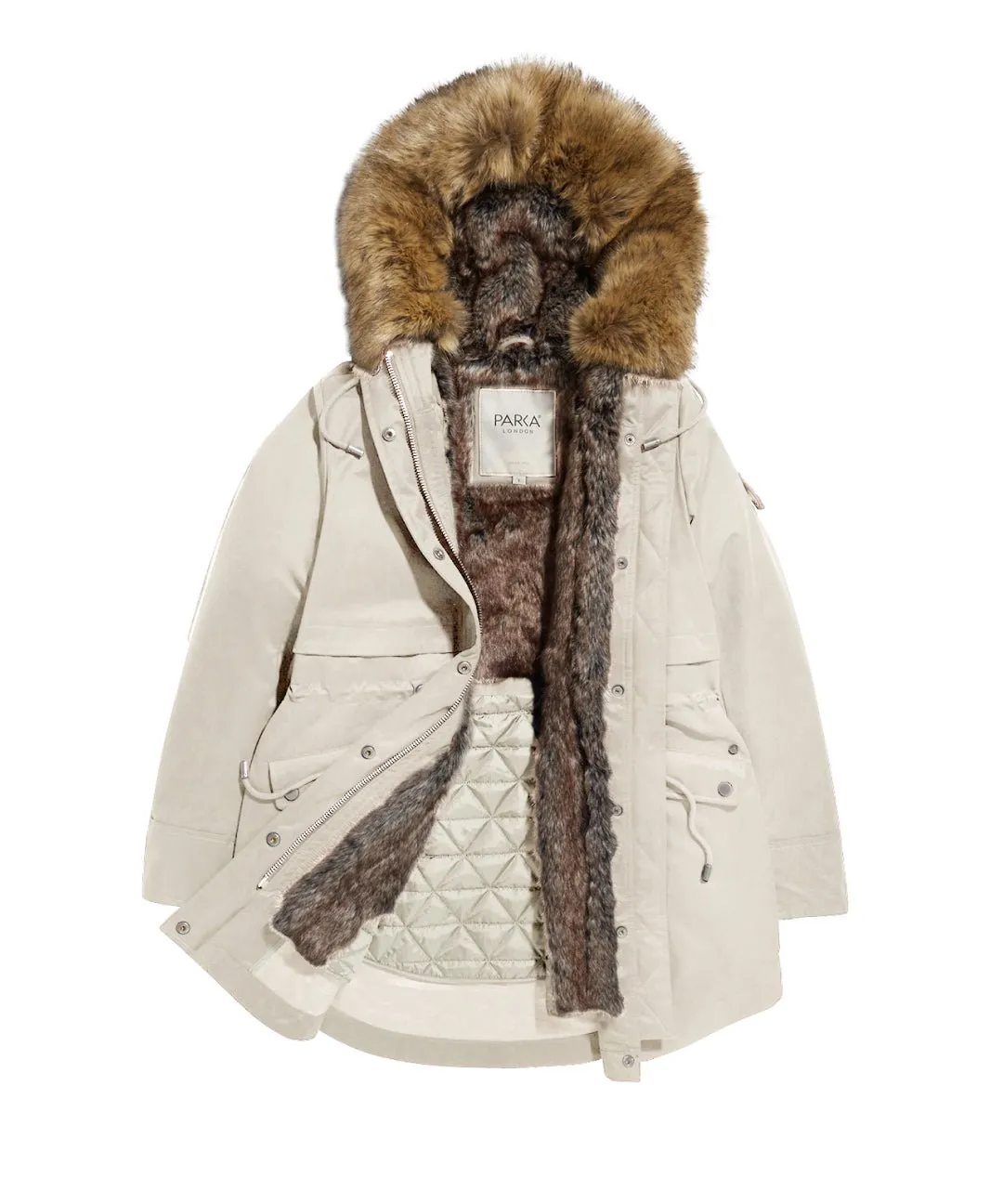 Caversham Long-Length Faux Fur Parka aka The Two-In-One