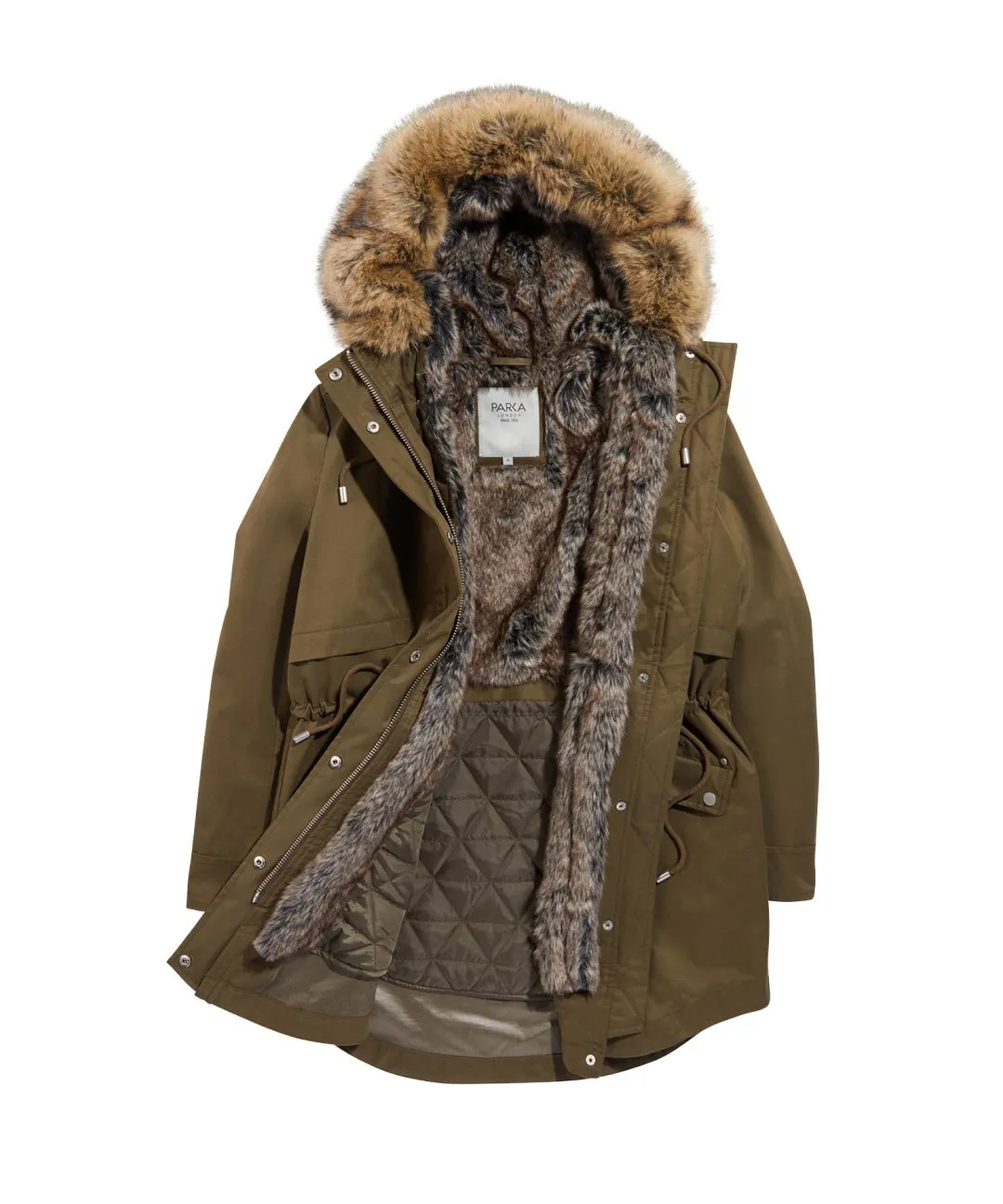 Caversham Long-Length Faux Fur Parka aka The Two-In-One