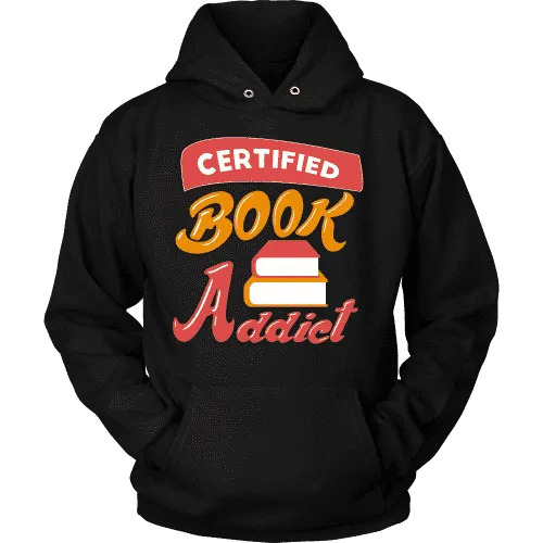 Certified book addict Hoodie