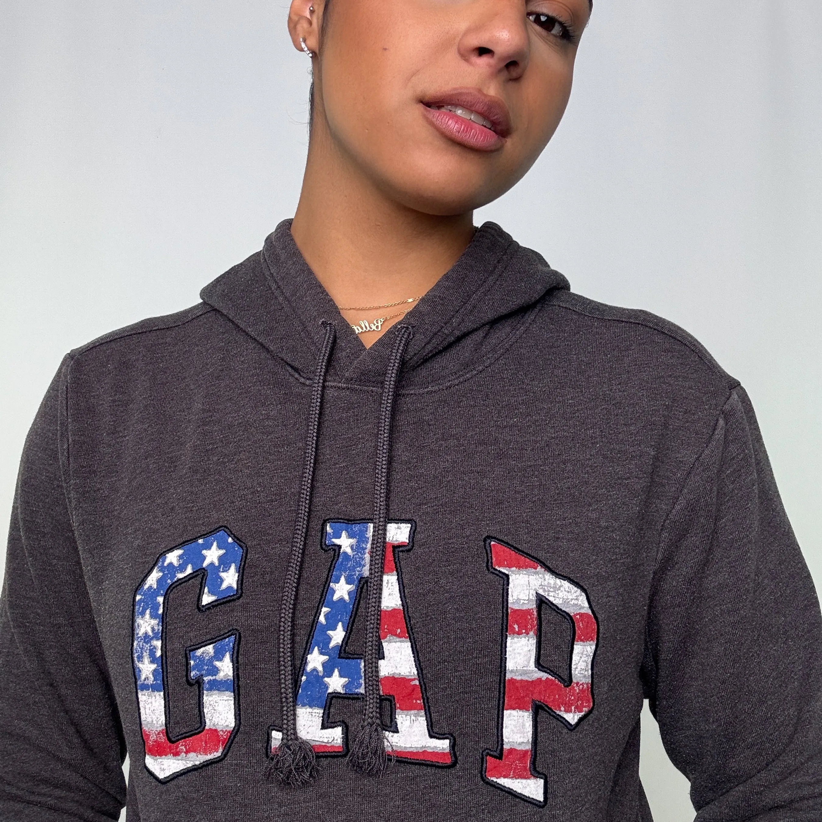 Charcoal Grey y2ks Gap Hoodie (S)