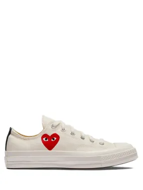 Converse Low 'Chuck Taylor' Sneakers Small Heart - White