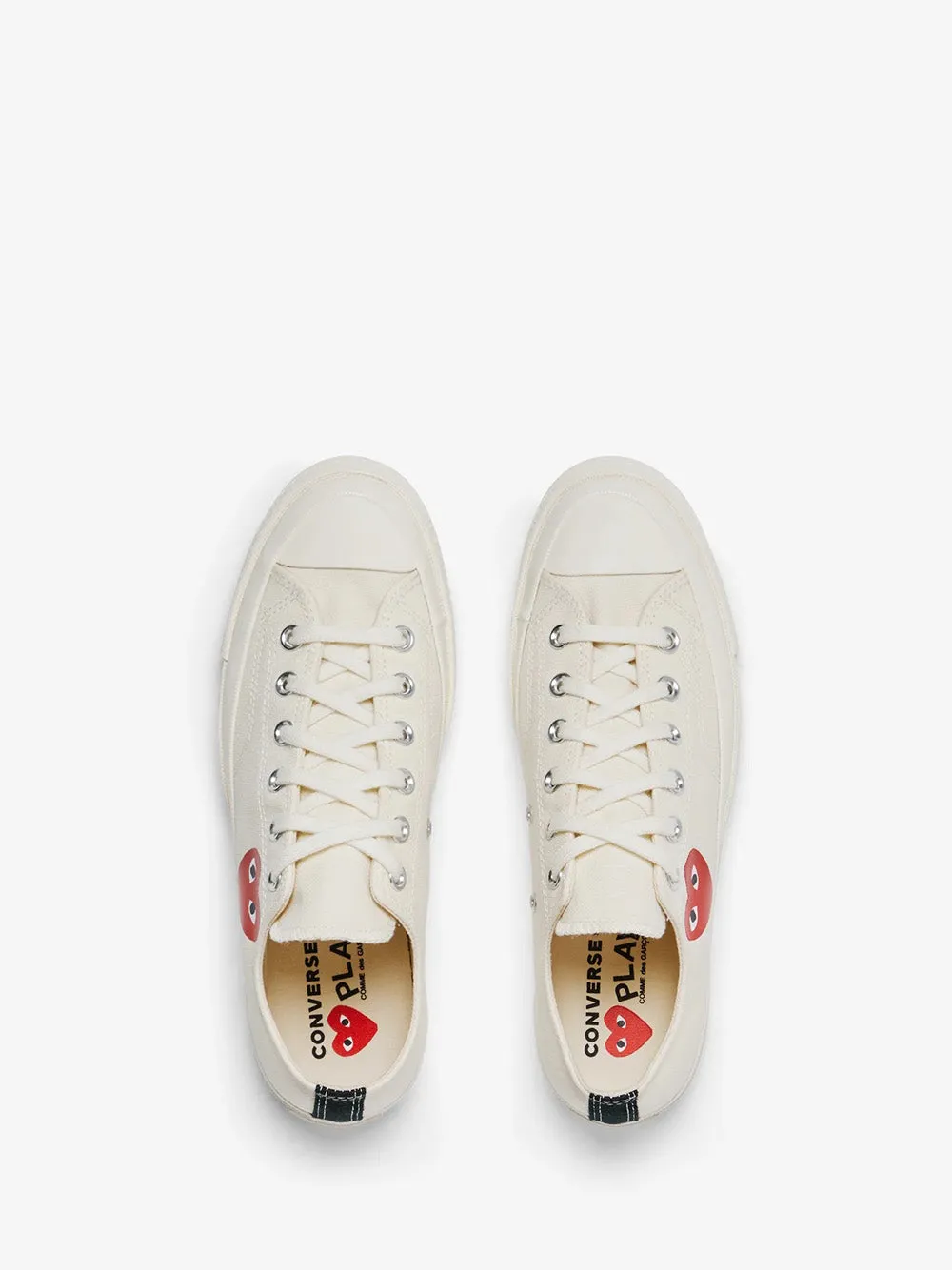 Converse Low 'Chuck Taylor' Sneakers Small Heart - White