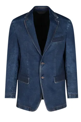 Diesel J-Munro-Den Single-Breasted Tailored Blazer