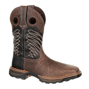 Durango Men's Maverick XP Waterproof Steel Toe Western Work Boot - Chocolate/Black DDB0176