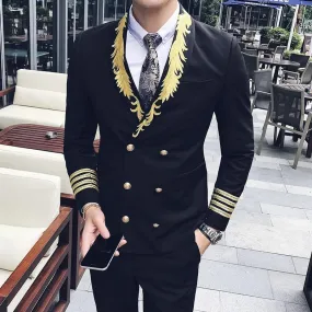 Embroidery Prom Suit For Men