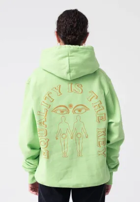 Equality Is Key Hoodie - light green