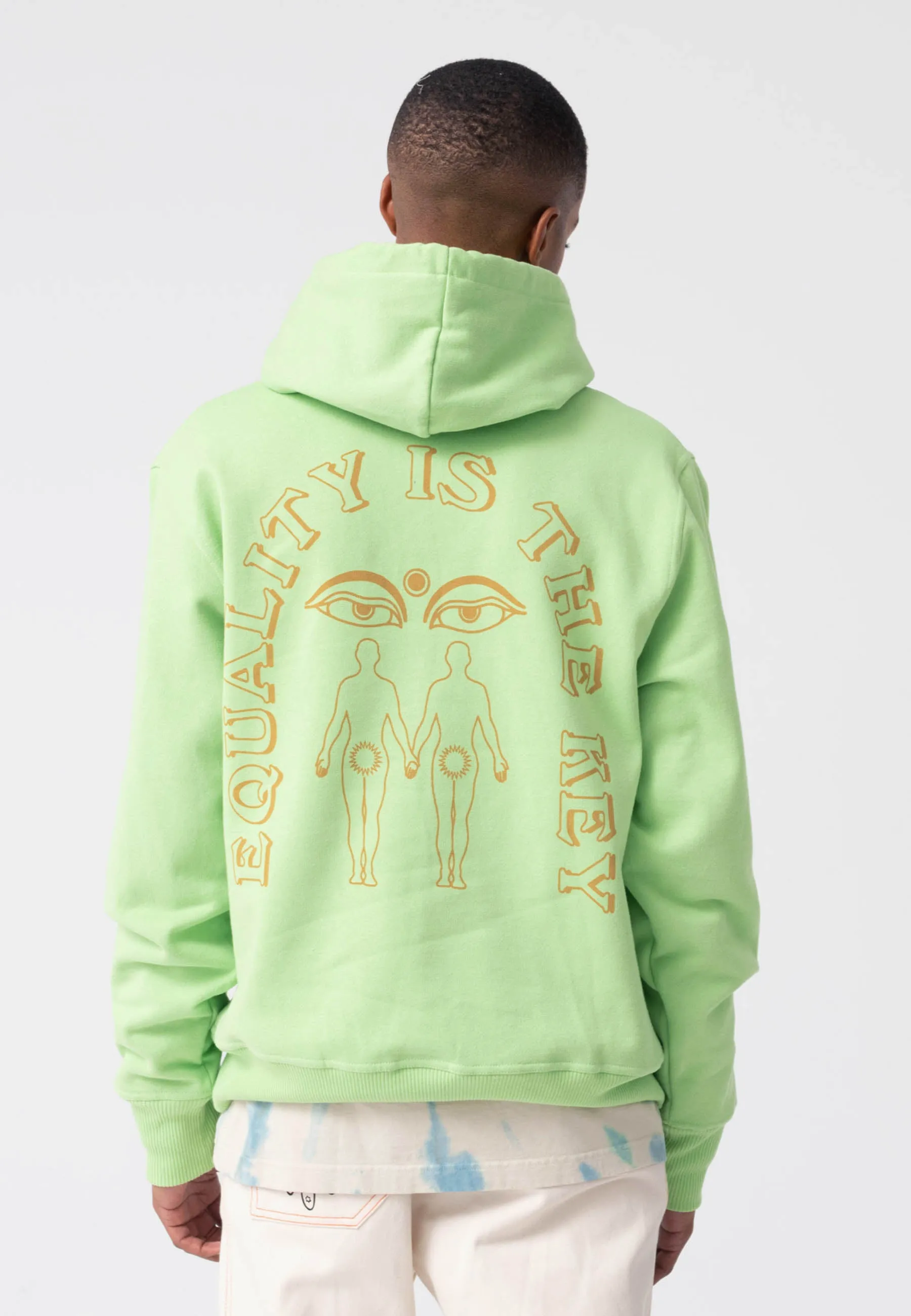 Equality Is Key Hoodie - light green