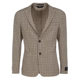 Ermenegildo Zegna Check-Printed Single-Breasted Tailored Blazer