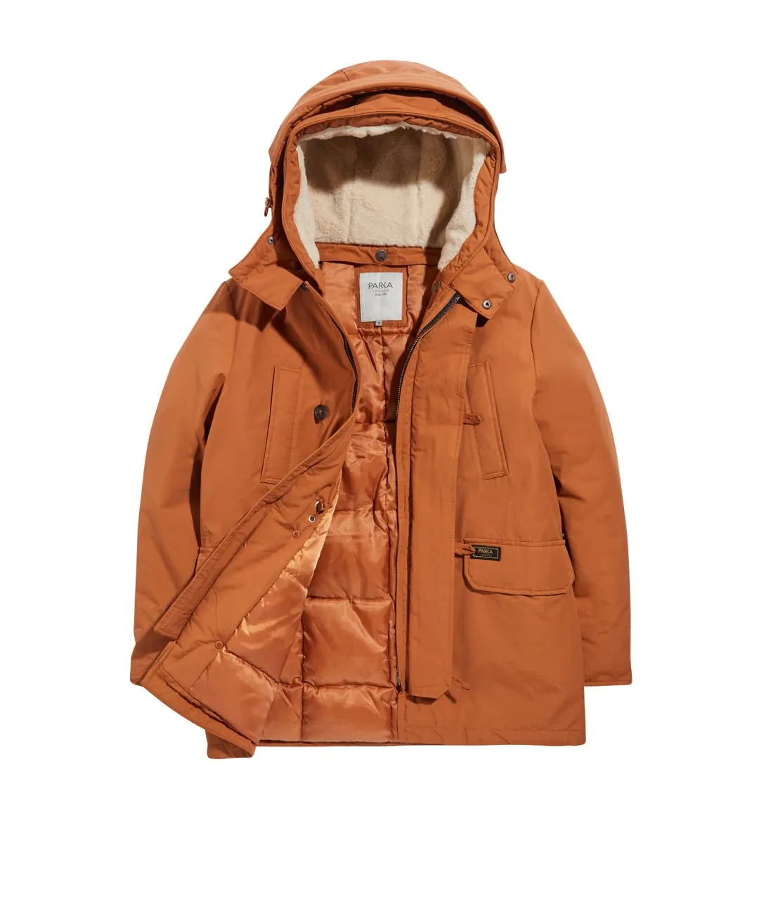 Expedition Mid-Length Shearling Parka