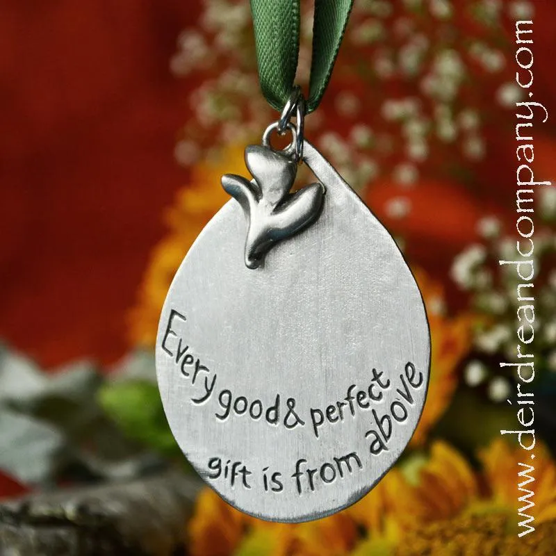 Faith Journey Marker Dove in Pewter