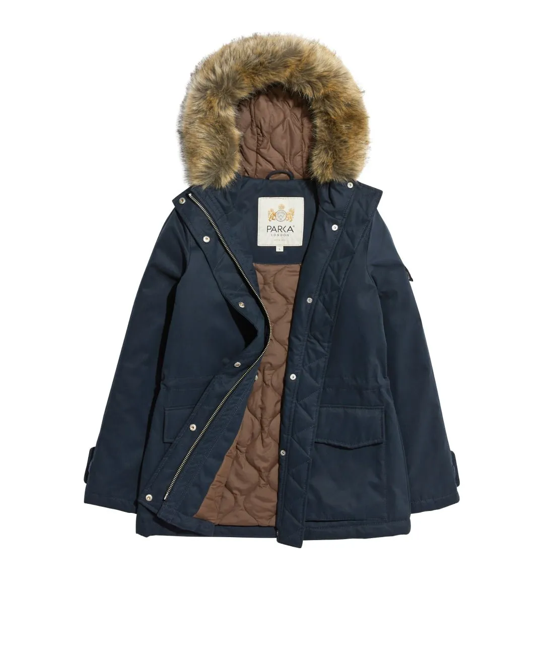 Farringdon Mid-Length Faux Fur Parka