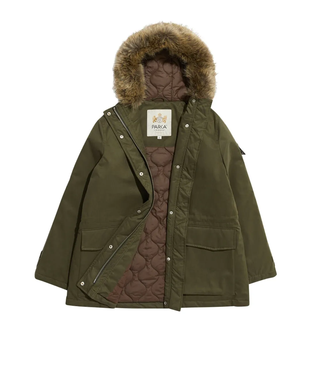 Farringdon Mid-Length Faux Fur Parka