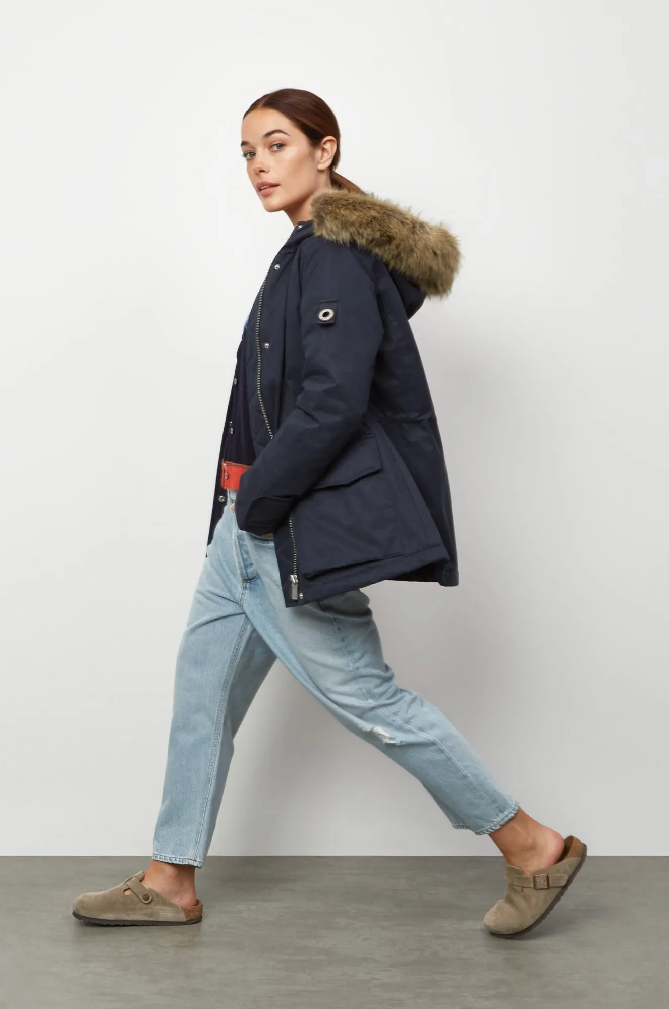 Farringdon Mid-Length Faux Fur Parka