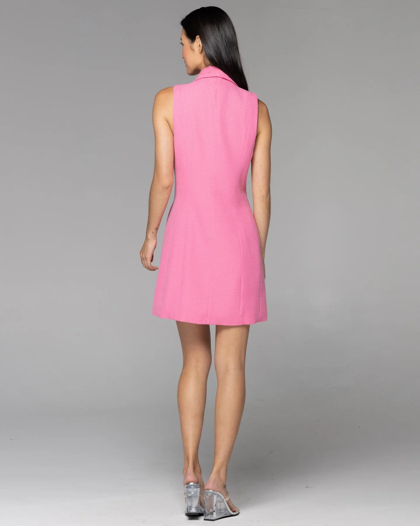 Fate + Becker Walk This Way Sleeveless Blazer Dress - Candy Pink