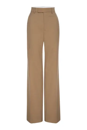 Frame Denim Easy Slim Crop Pant in Light Camel