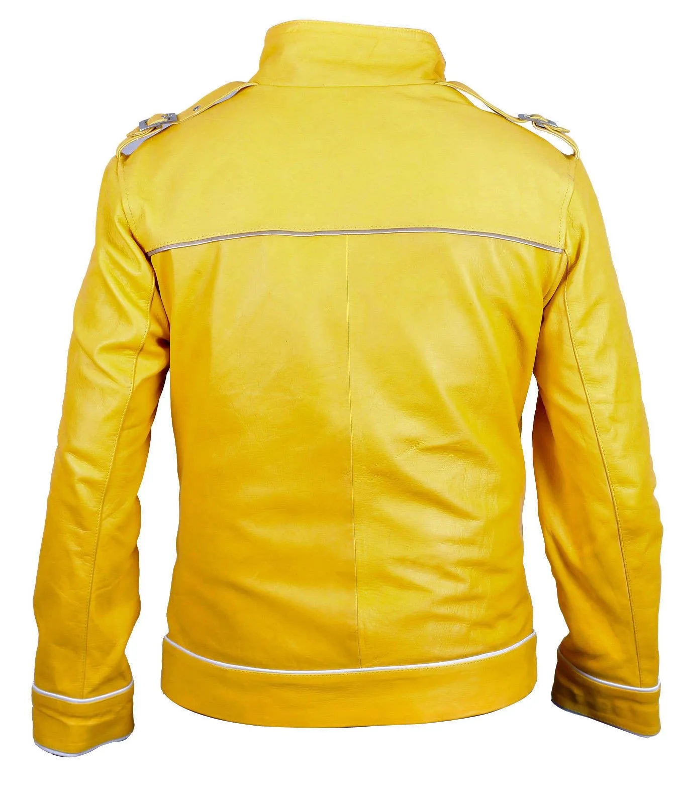 Freddie Mercury Yellow Leather Jacket - Famous Jackets