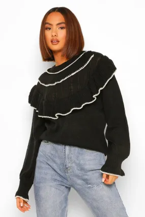 Frill Detail Sweater