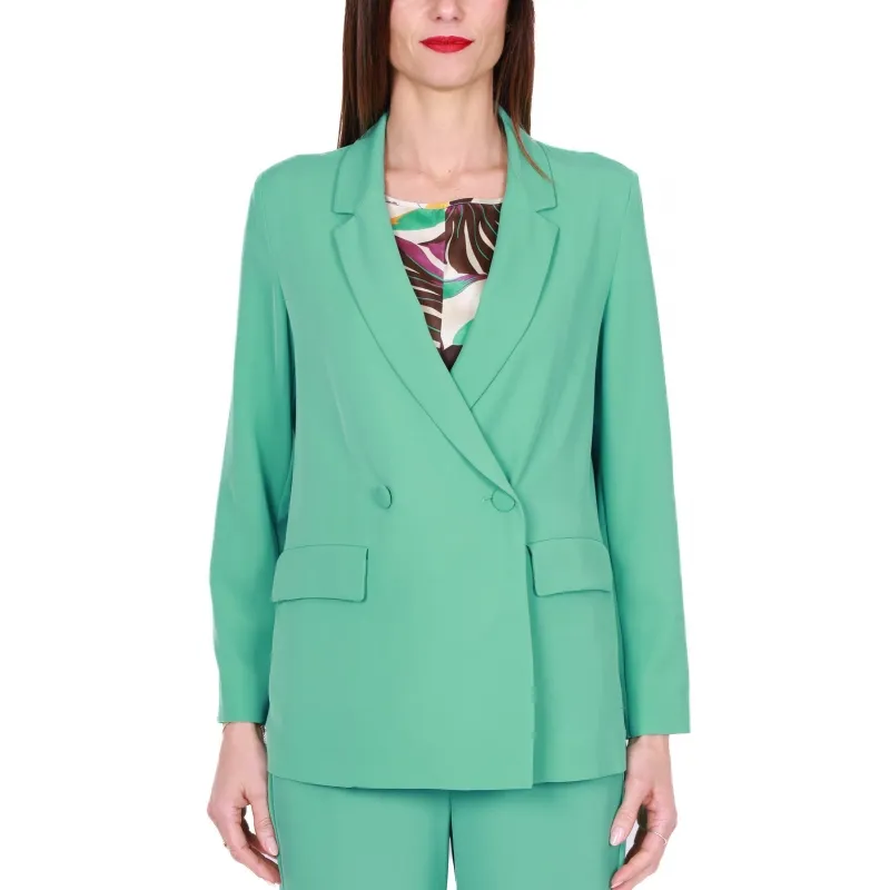 GIACCA BLAZER DOPPIOPETTO, VERDE