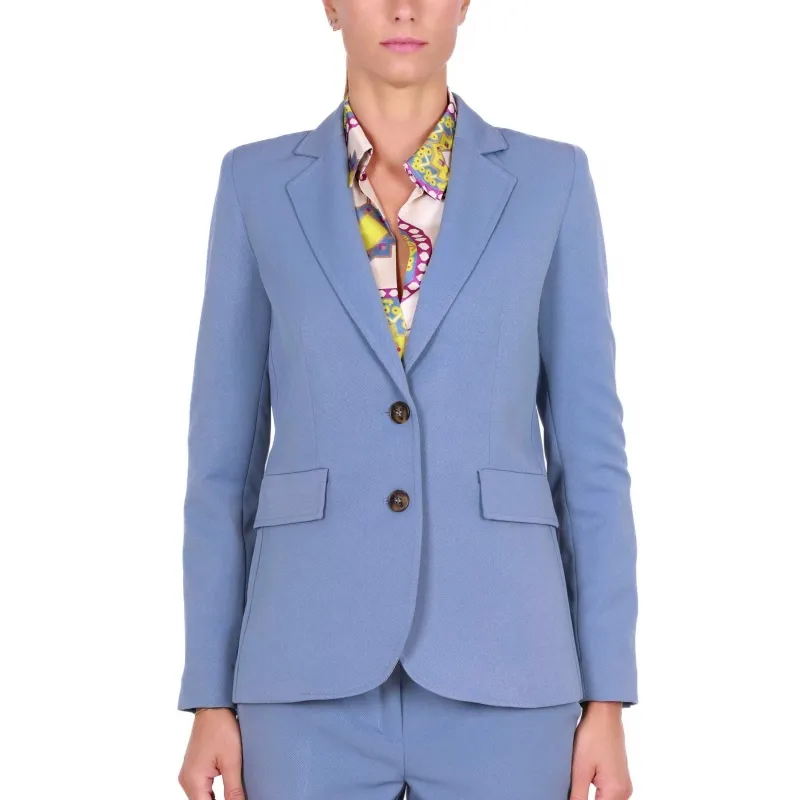 GIACCA BLAZER MONOPETTO, AZZURRO