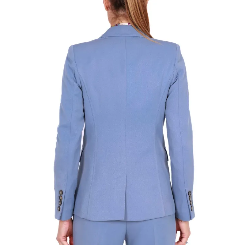 GIACCA BLAZER MONOPETTO, AZZURRO