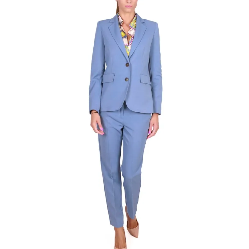 GIACCA BLAZER MONOPETTO, AZZURRO