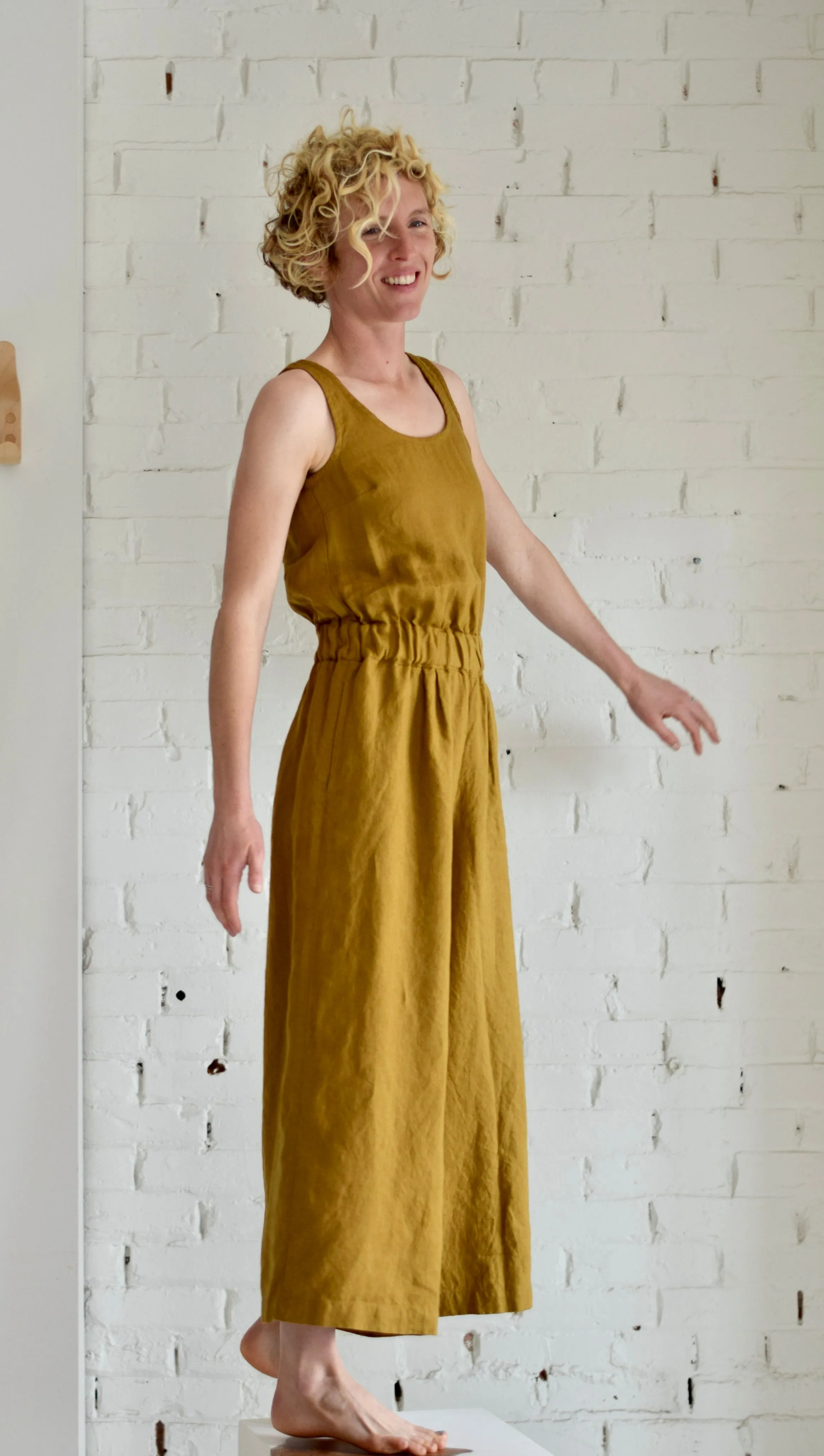 Granada Wide Leg Jumpsuit | Ochre