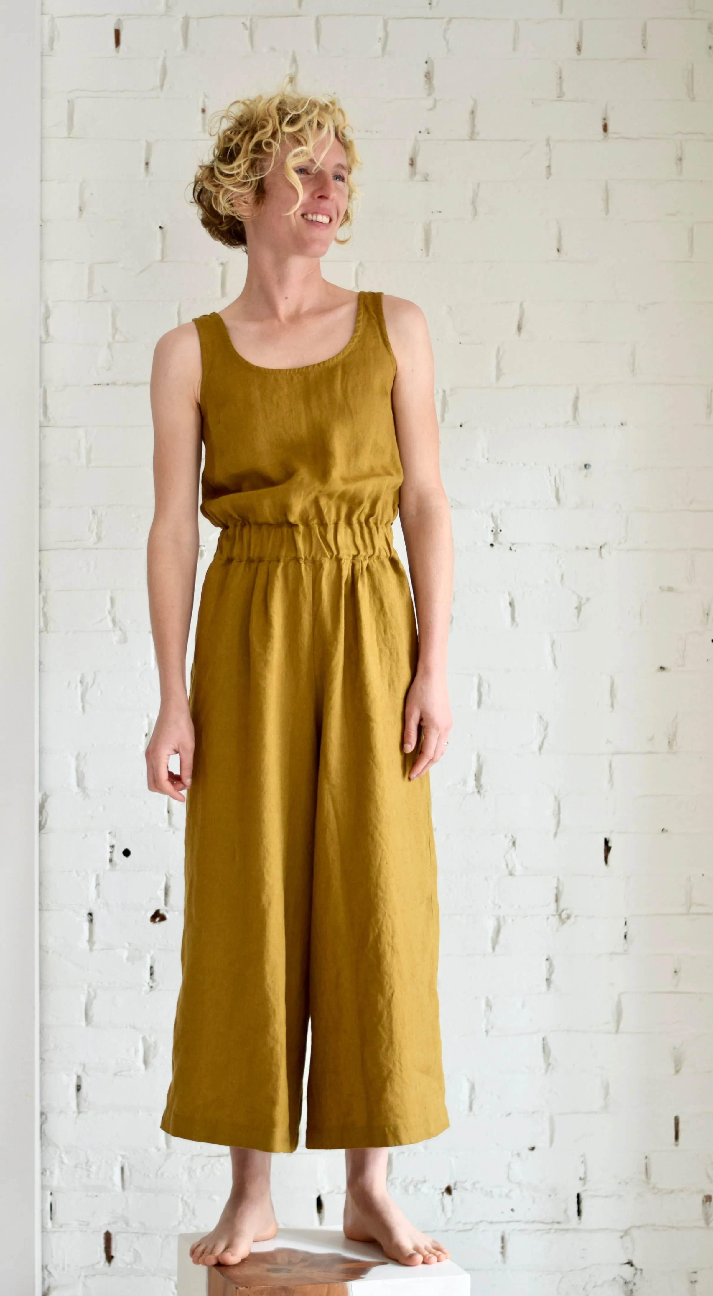 Granada Wide Leg Jumpsuit | Ochre